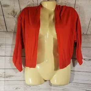 2 for 15 Old Navy Orange 3/4 Sleeve Short Cardigan